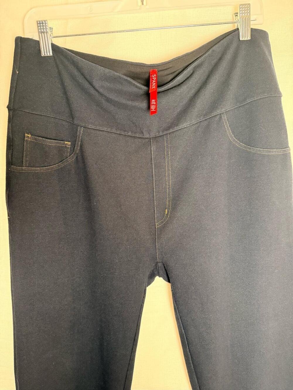 SPANX Dark Wash High-Rise Jeggings